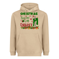 Mushroom Christmas Begins With Christ Heavyweight Hoodie - Bettercallsaul