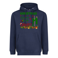 Navy Christmas Begins With Christ Heavyweight Hoodie - Bettercallsaul