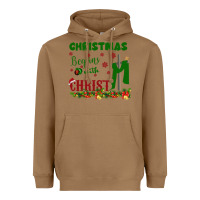 Toasted Coconut Christmas Begins With Christ Heavyweight Hoodie - Bettercallsaul