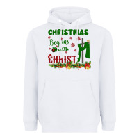 White Christmas Begins With Christ Heavyweight Hoodie - Bettercallsaul