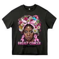 Asphalt breast cancer warrior black woman Heavy Core Tee - BarkalooDesign