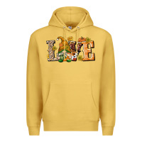 Antique Gold Love Gnome Premium Hoodie - texasbilliewilder