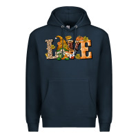 Navy Love Gnome Premium Hoodie - texasbilliewilder