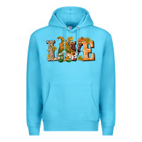 Ocean Blue Love Gnome Premium Hoodie - texasbilliewilder