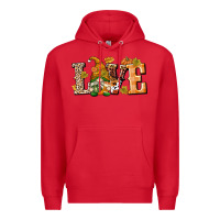 Red Love Gnome Premium Hoodie - texasbilliewilder