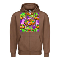 Chestnut Mardi Gras king cake seamless pattern Zipper Hoodie - BundleAndBundleShop