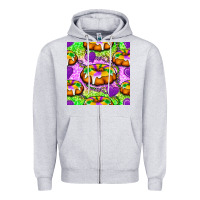 Heather Grey Mardi Gras king cake seamless pattern Zipper Hoodie - BundleAndBundleShop