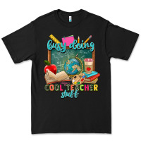 Black busy doing cool teacher stuff Premium Tee - Zillion Design Studio