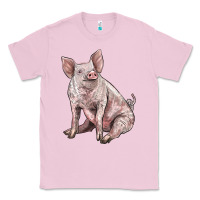Bubblegum Pink american yorkshire pig Classic Tee - LillyAllenDesigns