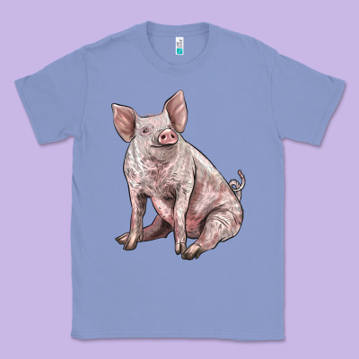 American Yorkshire Pig Classic Tee Designed By Lillyallendesigns