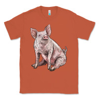 Copper american yorkshire pig Classic Tee - LillyAllenDesigns