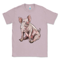 Lilac american yorkshire pig Classic Tee - LillyAllenDesigns