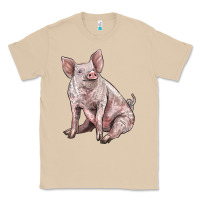 Mushroom american yorkshire pig Classic Tee - LillyAllenDesigns
