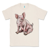 Natural american yorkshire pig Classic Tee - LillyAllenDesigns