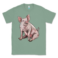 Sage american yorkshire pig Classic Tee - LillyAllenDesigns