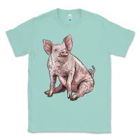 Seafoam american yorkshire pig Classic Tee - LillyAllenDesigns