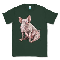 Sports Green american yorkshire pig Classic Tee - LillyAllenDesigns