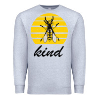 Heather Grey Bee Kind Premium Sweatshirt - Bettercallsaul