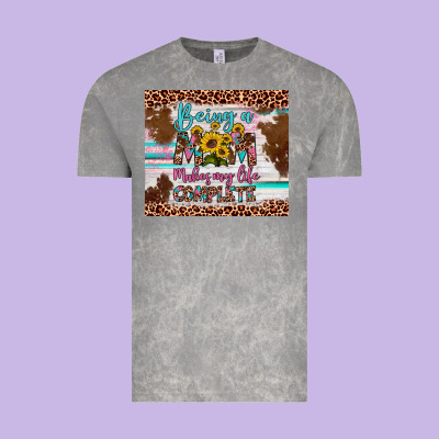 Being A Mom Makes My Life Complete Vintage Tee Designed By Artiststas