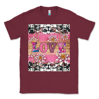Burgundy v.d love and lotus tumbler Classic Tee - AdoDesignShop