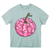 Arona pink pumpkin with breast cancer ribbons Heavy Core Tee - RanaPortraitStore