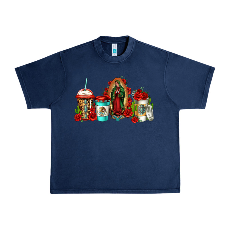 Lady Of Guadalupe Coffee Urban Heavy Tee by Jasminsmagicworld | Teevron