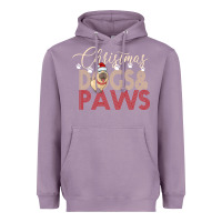 Lavender Christmas Dogs Paws Heavyweight Hoodie - Bettercallsaul