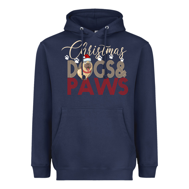 Christmas Dogs Paws Heavyweight Hoodie by Bettercallsaul | Teevron