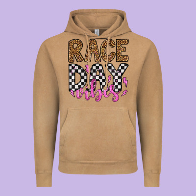 Race Day Vibes Vintage Hoodie Designed By Artiststas
