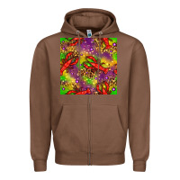 Chestnut Mardi Gras Lobster Seamless Pattern Zipper Hoodie - BundleAndBundleShop