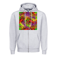 Heather Grey Mardi Gras Lobster Seamless Pattern Zipper Hoodie - BundleAndBundleShop