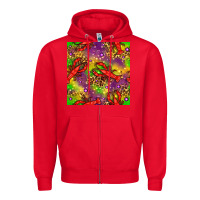 Red Mardi Gras Lobster Seamless Pattern Zipper Hoodie - BundleAndBundleShop