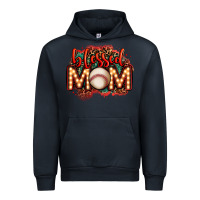 Navy blessed baseball mom lightbulb letters Urban Hoodie - OliviaCreatesArt