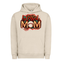 Pigment French Oak blessed baseball mom lightbulb letters Urban Hoodie - OliviaCreatesArt