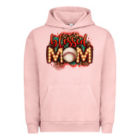 Pigment Salmon blessed baseball mom lightbulb letters Urban Hoodie - OliviaCreatesArt