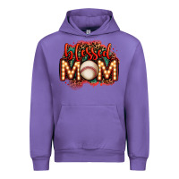 Blessed Baseball Mom Lightbulb Letters Urban Hoodie | Teevron