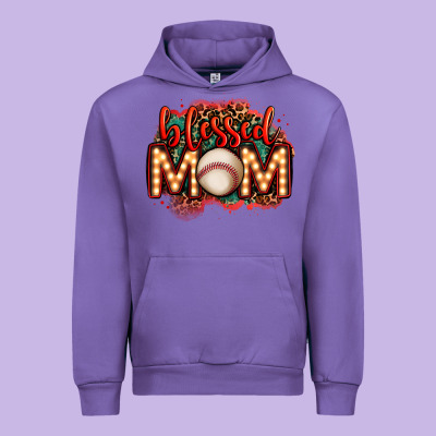 Blessed Baseball Mom Lightbulb Letters Urban Hoodie Designed By Oliviacreatesart