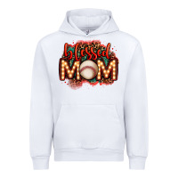 White blessed baseball mom lightbulb letters Urban Hoodie - OliviaCreatesArt