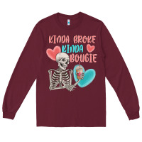Kinda Broke Kinda Bougie Long Sleeve Tee | Teevron