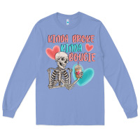 Colony Blue kinda broke kinda bougie Long Sleeve Tee - MaliasSmallBusiness