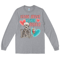 Heather Grey kinda broke kinda bougie Long Sleeve Tee - MaliasSmallBusiness