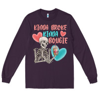 Plum kinda broke kinda bougie Long Sleeve Tee - MaliasSmallBusiness