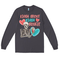 Smoke kinda broke kinda bougie Long Sleeve Tee - MaliasSmallBusiness