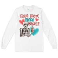 White kinda broke kinda bougie Long Sleeve Tee - MaliasSmallBusiness