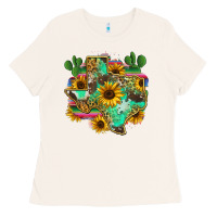Bone texas map Ladies Tee - Zillion Design Studio