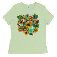 Matcha texas map Ladies Tee - Zillion Design Studio