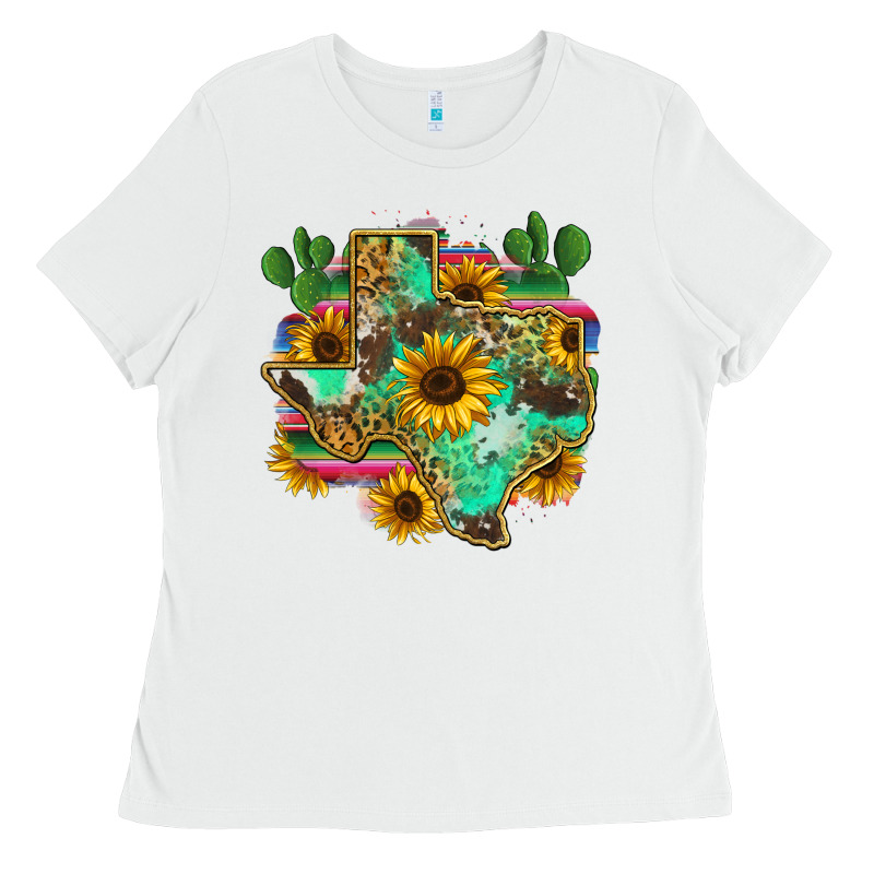 Texas Map Ladies Tee by Zillion Design Studio | Teevron