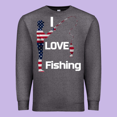 I Love Fishing Premium Sweatshirt Designed By Bettercallsaul