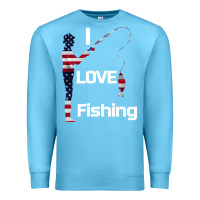 Ocean Blue I love fishing Premium Sweatshirt - Bettercallsaul