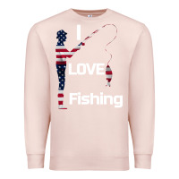 Pale Pink I love fishing Premium Sweatshirt - Bettercallsaul